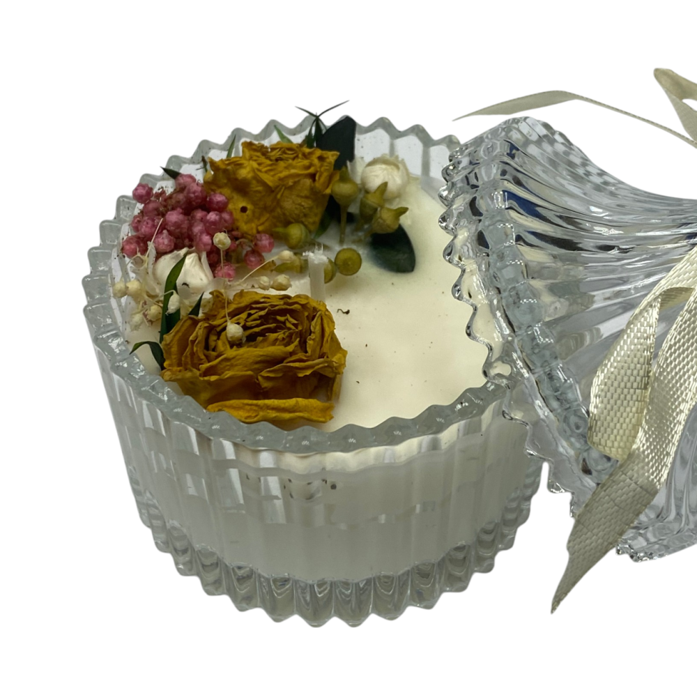 Свеча в прозрачной, стеклянной  чаше, ручной работы, Yunshan Cedar Каменец-Подольский - изображение 2