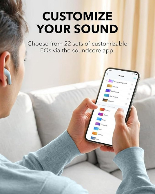 Bluetooth-Гарнітура Anker SoundCore K20i Blue (A3994G31) Харків - фото 11