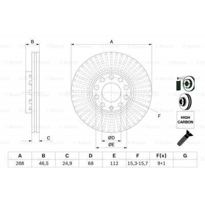 Тормозной диск Bosch 0 986 478 546 Винница - изображение 10