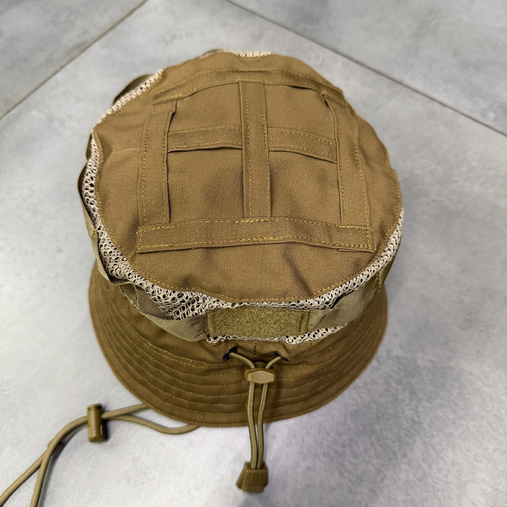 Панама з сіткою, тактична, Койот, розмір L, ріп-стоп (65% бавовна, 35% polyester), WINTAC, Україна Київ - фото 6