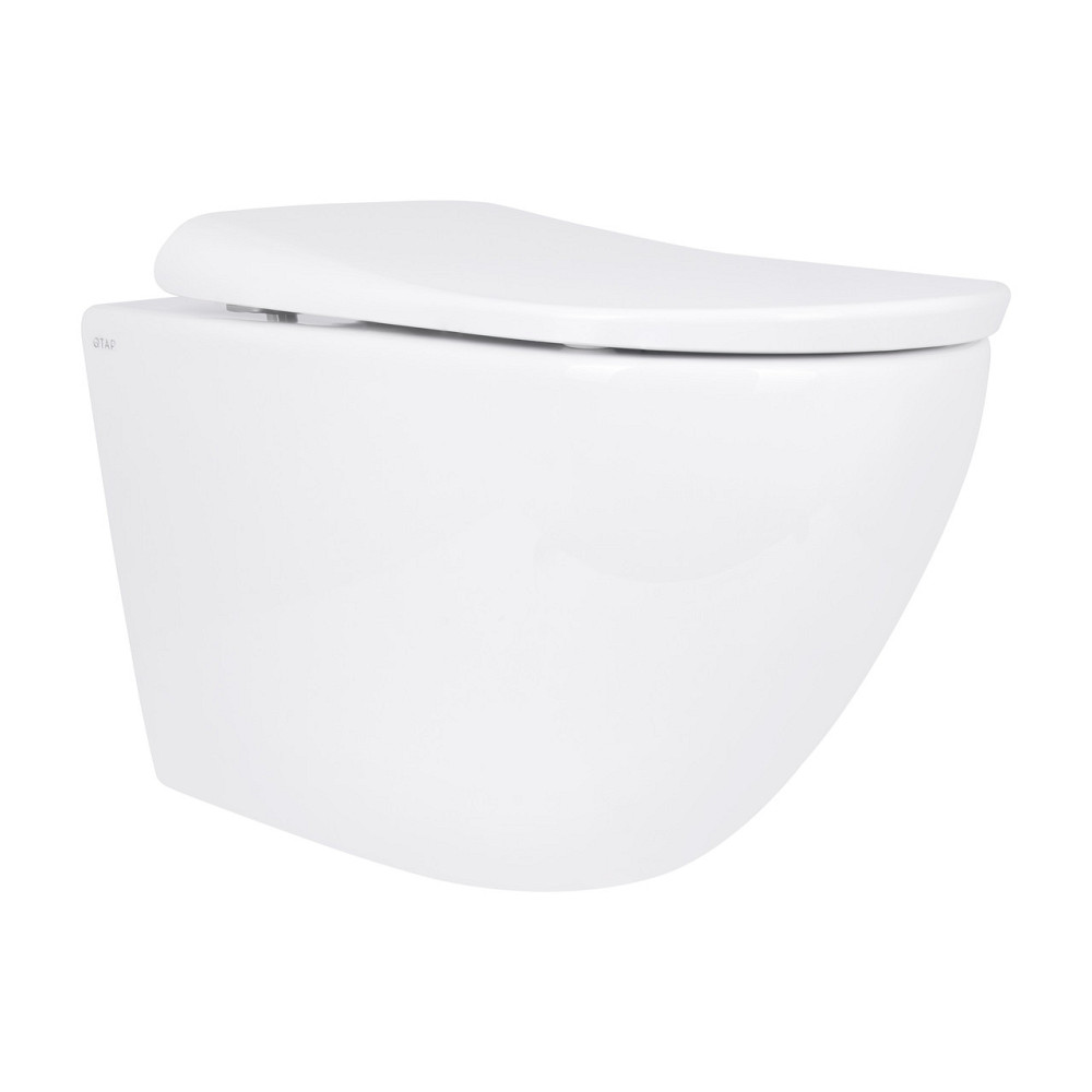 Унитаз подвесной Qtap Robin ML Ultra Quiet 490×365×325 мм, с сиденьем Soft-close MagLock, White QTROBML26W49621 Киев - изображение 1