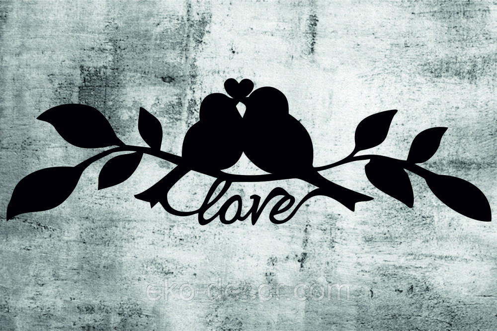 Декоративне настінне Панно  «Птахи» , Декор на стіну 110*33 см., Чорний Київ - фото 4