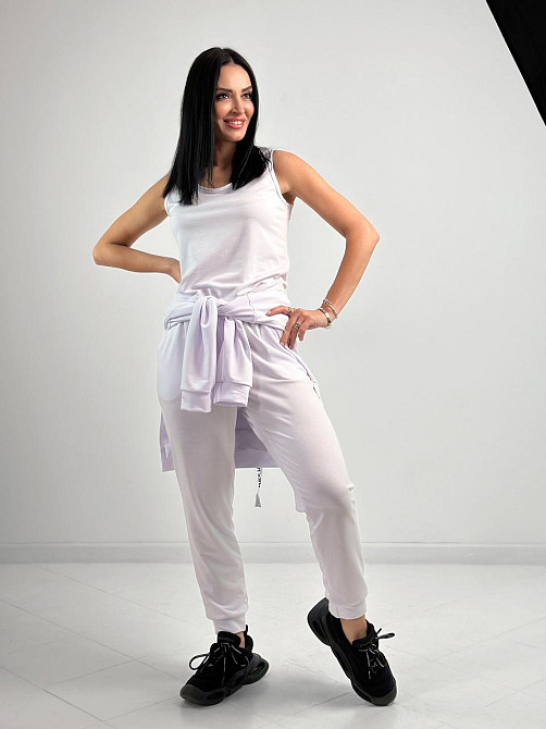 Спортивний трикотажний костюм трійка "Weekend" оптом | Норма і батал | Розпродаж моделі Київ - фото 9