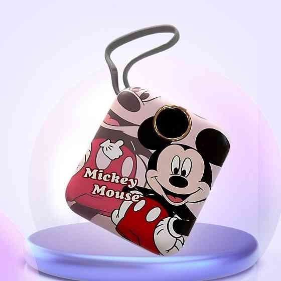 Павербанк зі швидкою зарядкою 10000мАг, Power Bank з двома вбудованими кабелями Lightning і Type-C, 120W Mickey Кам'янець-Подільський