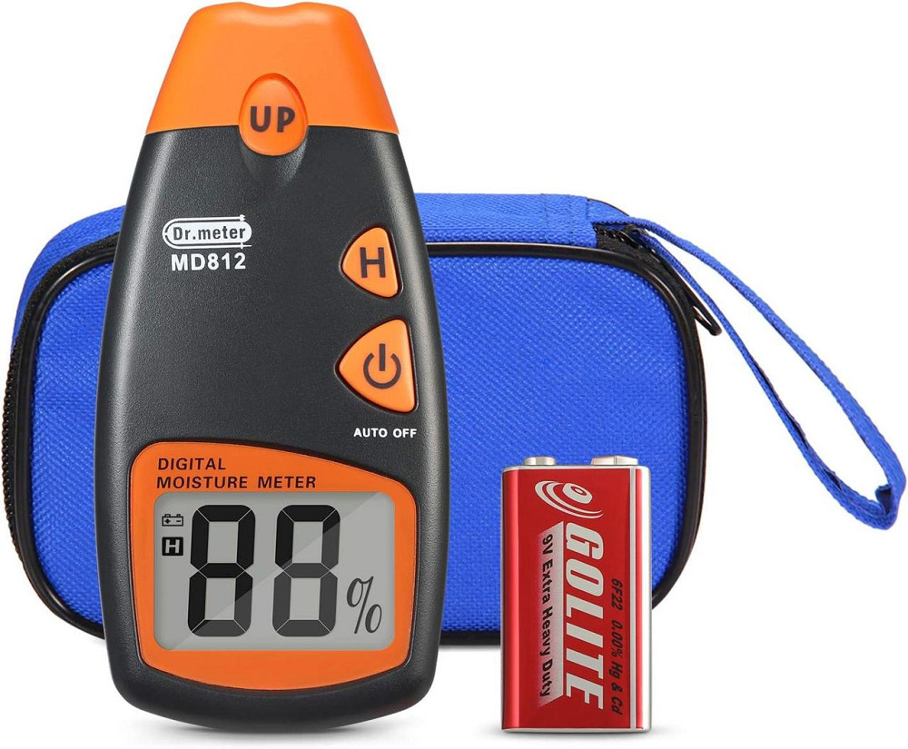 Цифровой измеритель влажности древесины MD-814 двойные щупы, крона и чехол Винница - изображение 1