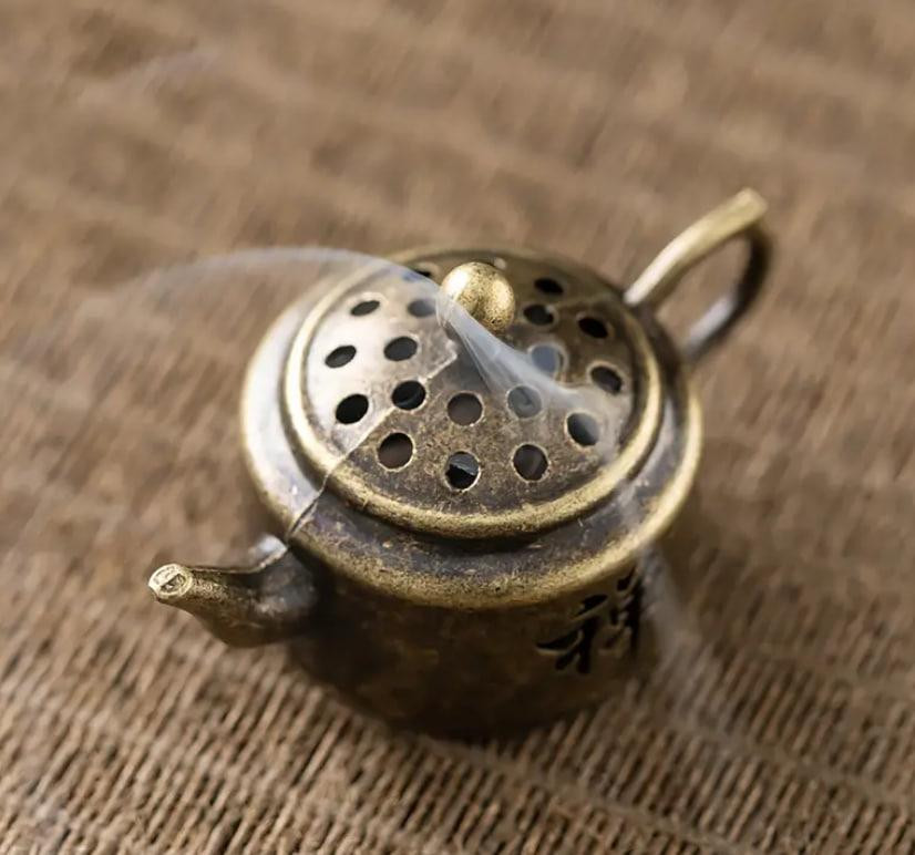 Винтажный металлический держатель для благовоний 