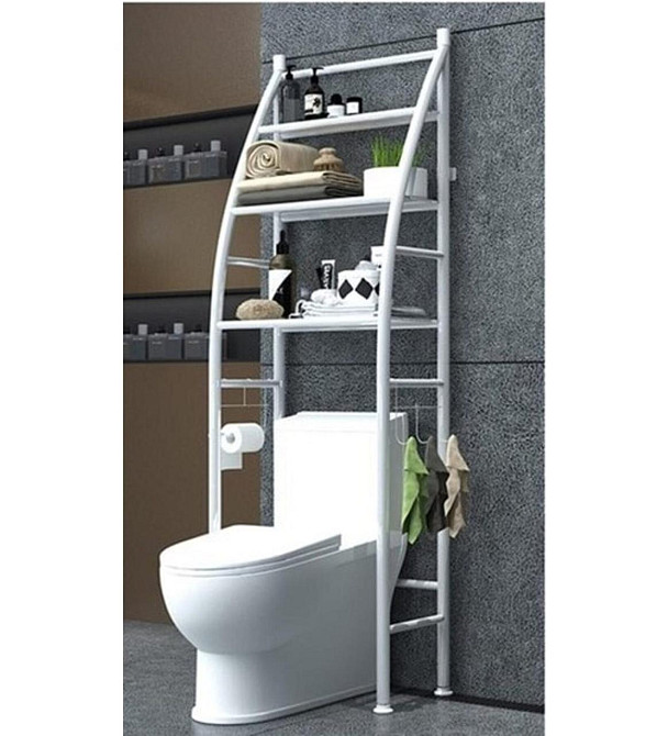 Полиця стелаж підлоговий над унітазом ТМ-021 Sailboat toilet rack Стелаж для ванної кімнати над унітазом. Одеса - фото 2