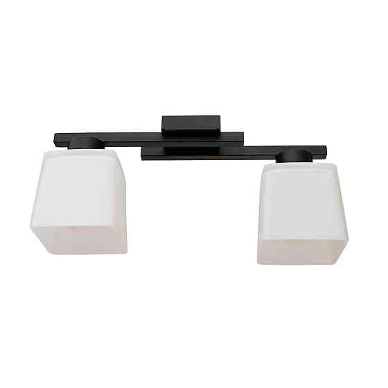 Люстра потолочная на два плафона MSK Electric Dublin под лампы Е27 черная NL 16610-2 BK Одесса