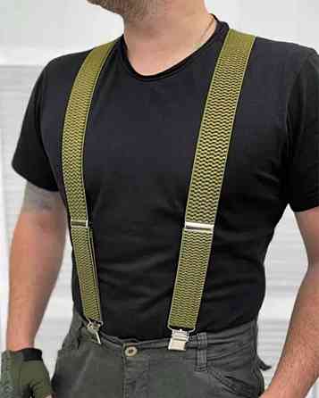 Підтяжки чоловічі тактичні чорні, сірі, коричневий, сині Київ