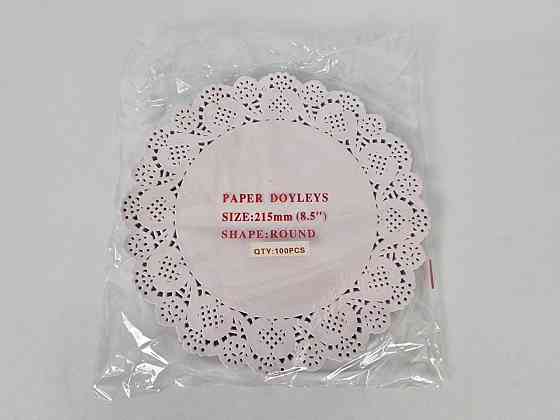 Салфетка ажурная Ф21.5 (100шт) белая (1 пачка) Харьков