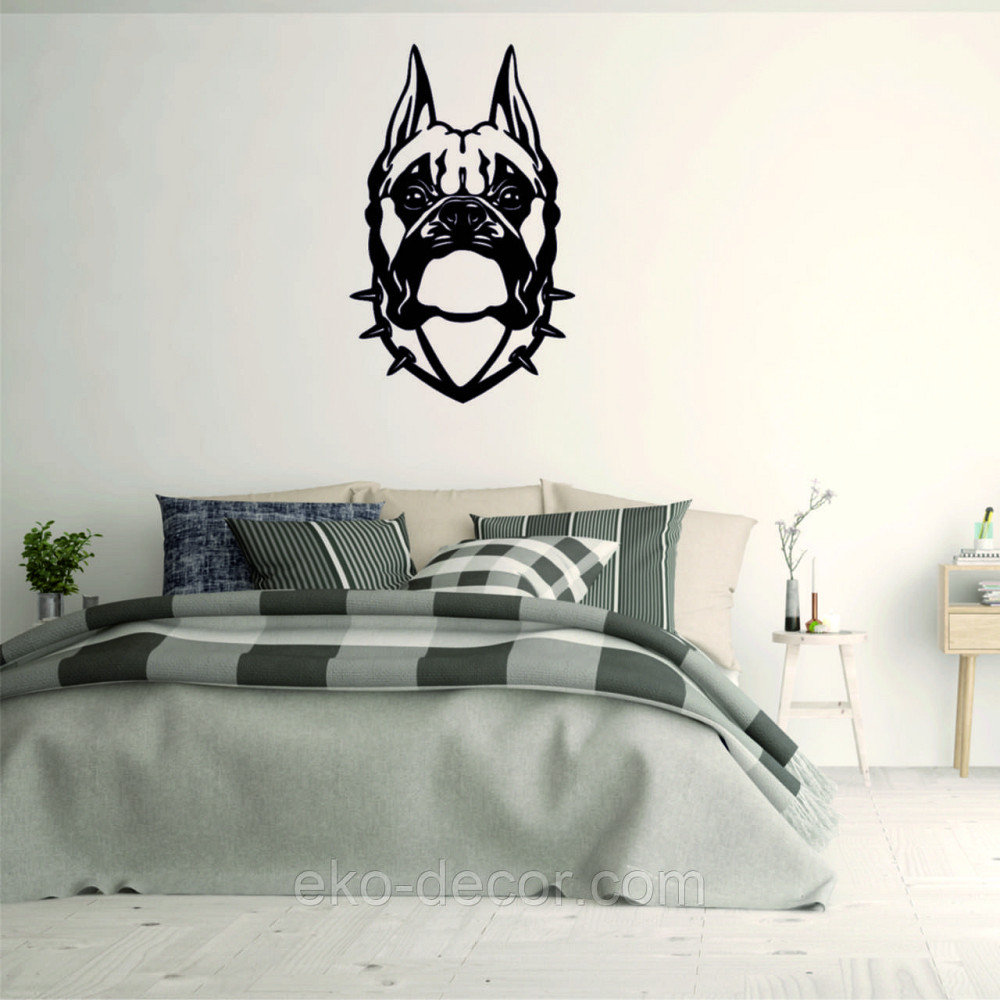 Декоративное настенное Панно «Боксер», Декор на стену 70*44 см, Черный Киев - изображение 4