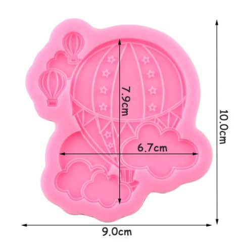 Молд силиконовый Воздушный шар 100 на 90 см розовый Киев - изображение 2