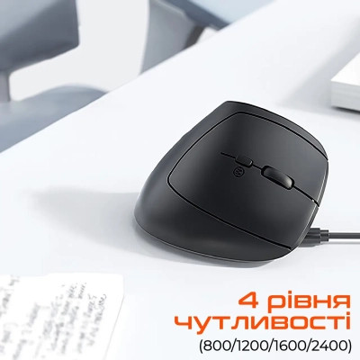 Мишка Meetion BTM008 Wireless/Bluetooth Black (MT-BTM008-A) Вінниця - фото 4