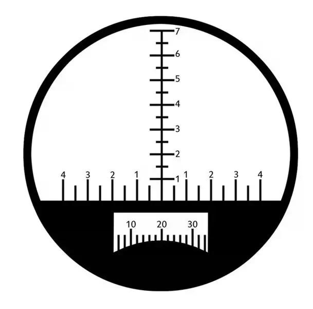 Бінокль Boshile 7х50 коло з далекомірною сіткою та компасом (Зелений) Київ - фото 8