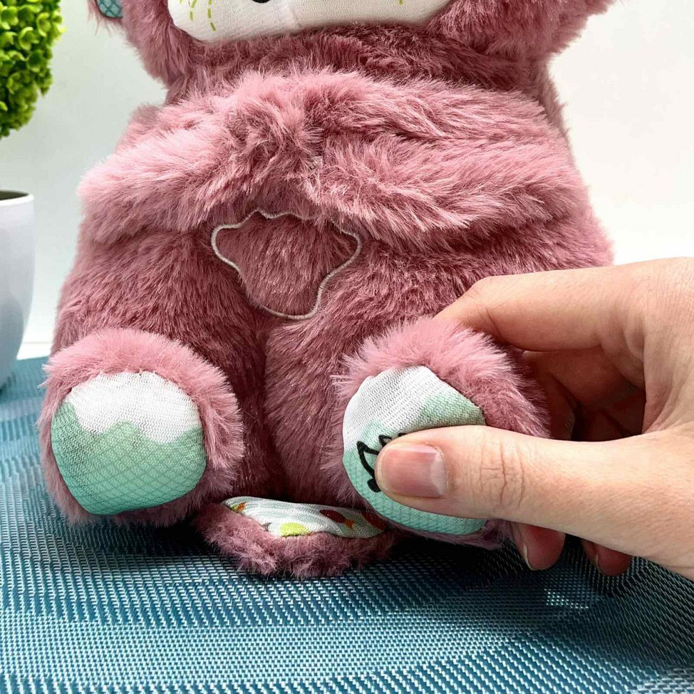 Видра інтерактивна дихає підсвічується сопить і відтворює заспокійливу музику Рожева (853-1) Чернигов - изображение 2