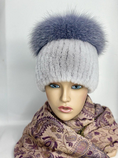 Шапка женская меховая Кубанка Медея Серый Харьков - изображение 1