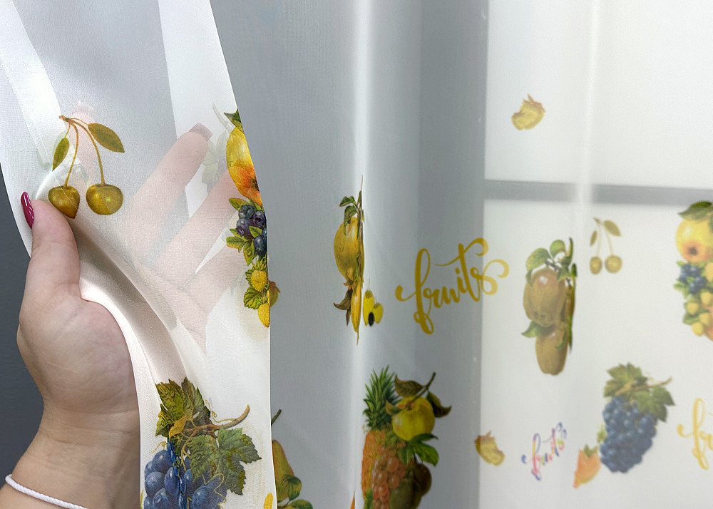 Кухонная арка VR-Textil № 1756т шифон разноцветный 300х170 см (53-0054) Киев - изображение 3