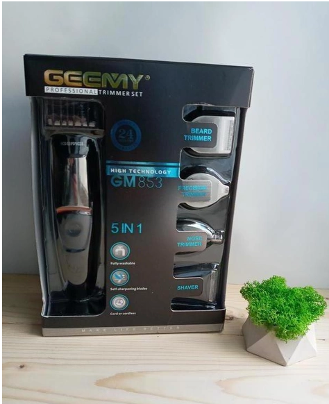 Машинка для стрижки волосся Gemei GM-853 5в1 акумуляторна, мульти триммер набір 6 насадок Одеса - фото 13