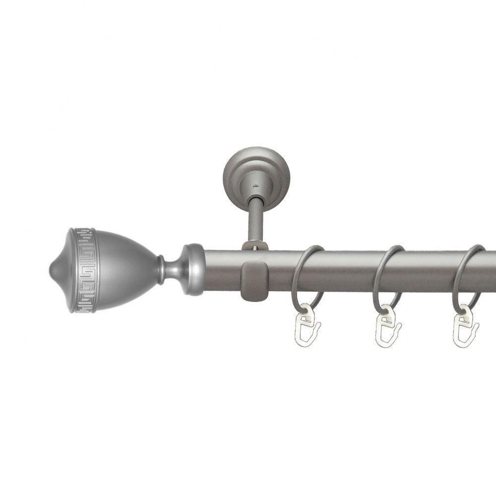 Карниз Orvit Афіна металевий однорядний відкритий Сатин 25 мм 160 см (00-00010202) Львів - фото 1