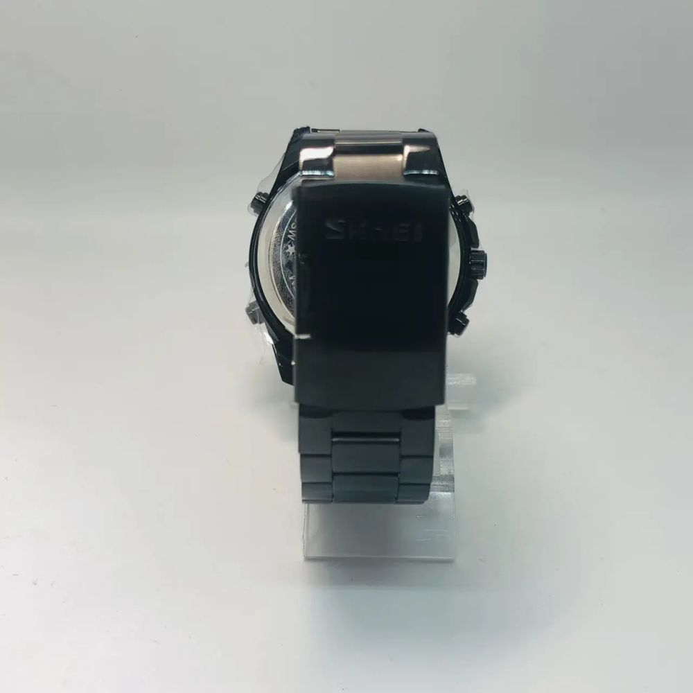 Мужские наручные часы Skmei 1670 (Черный с белым) Винница - изображение 9