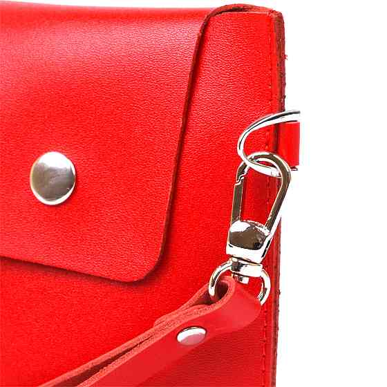 Женская кожаная тревел-косметичка Shvigel 16421 Красный Киев