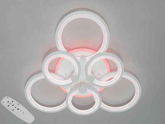 Люстра LED Diasha светодиодная с диммером 140W белый 12х62см AD8022/3 плюс 3WH LED 3 color Харьков