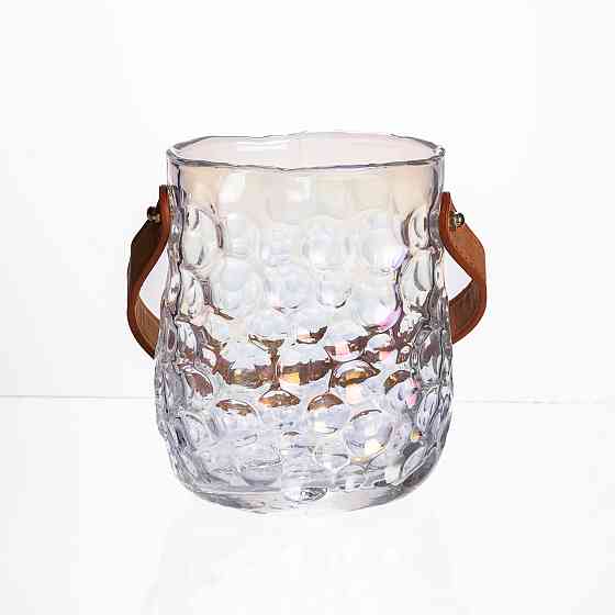 Yiwu Ваза сумочка з ручкою 11.5×7.5×15 см декоративна Прозора HP-19-153-3 Коломия