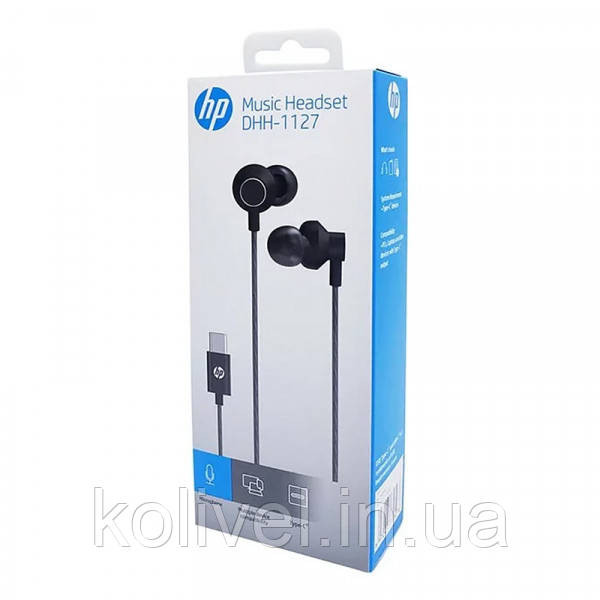 Навушники з мікрофоном HP DHH-1127 (мобільна гарнітура) Type-C (DHH-1127) Київ - фото 4