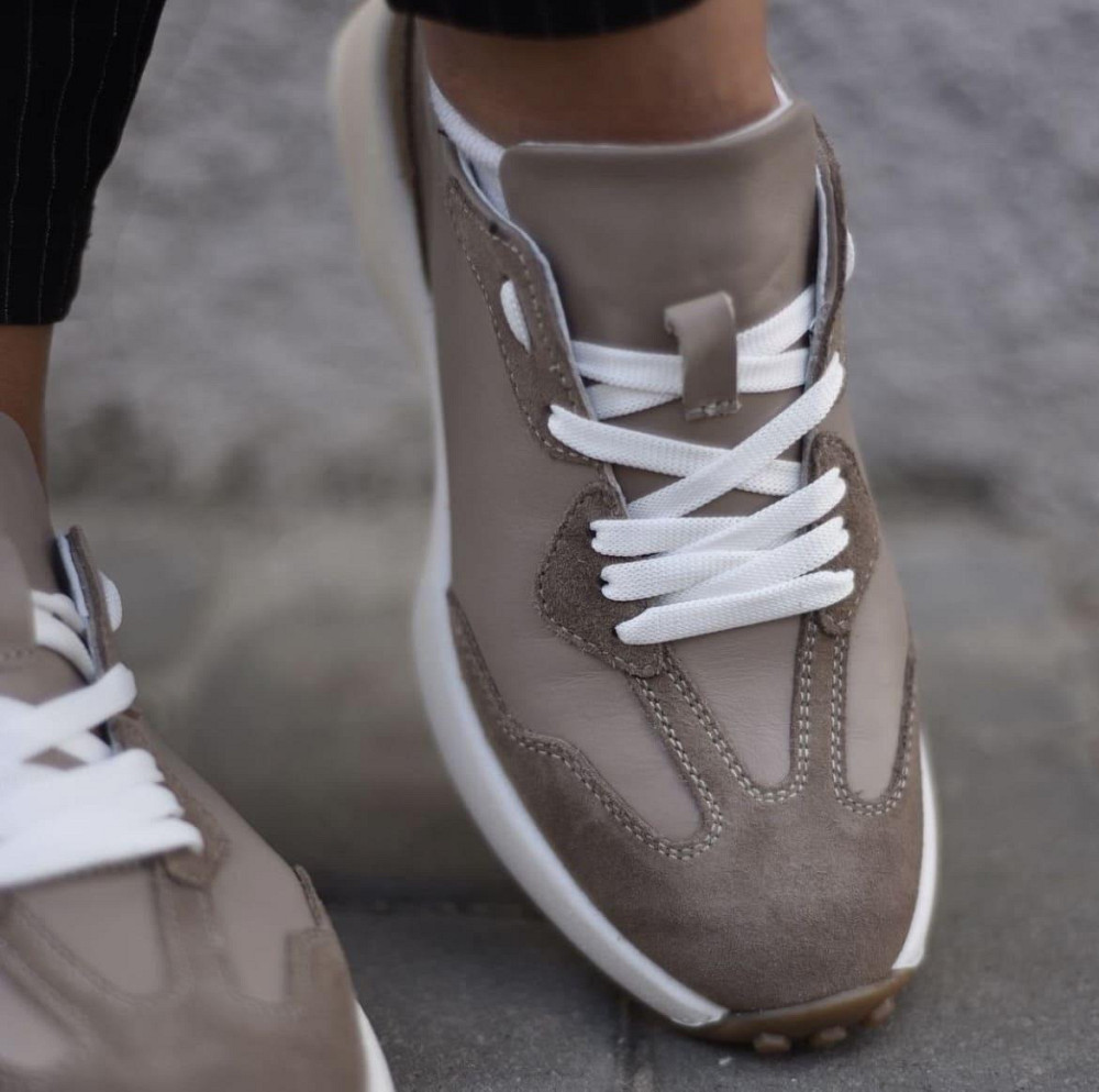 Кросівки жіночі EMELI 171/5 капучіно (весна-осінь, шкіра+замша натуральна) (4993) 41 Коломия - фото 1