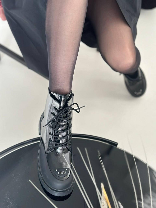 Olli Стильні жіночі черевики чорні з натуральної лакованої шкіри демісезонні р. 36-41 (6072) / Коломия - фото 1