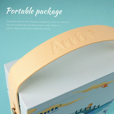 Художественный маркер Arrtx Спиртовые Alp ASM-02BU 24 цвета Синие оттенки (LC302215) Винница - изображение 8