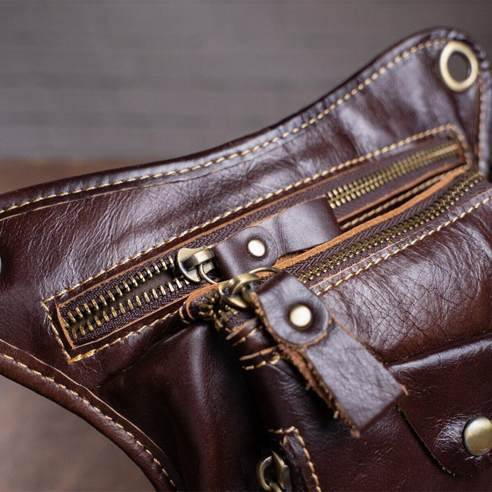 Сумка на пояс Vintage 14939 Коричневая Киев - изображение 1