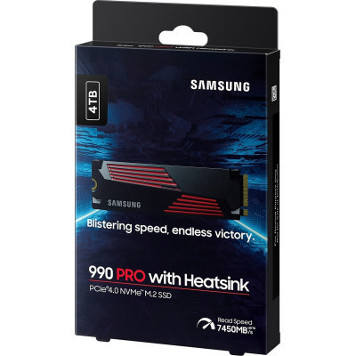 Накопитель SSD M.2 2280 4TB 990 PRO with Heatsink Samsung (MZ-V9P4T0CW) Винница - изображение 7