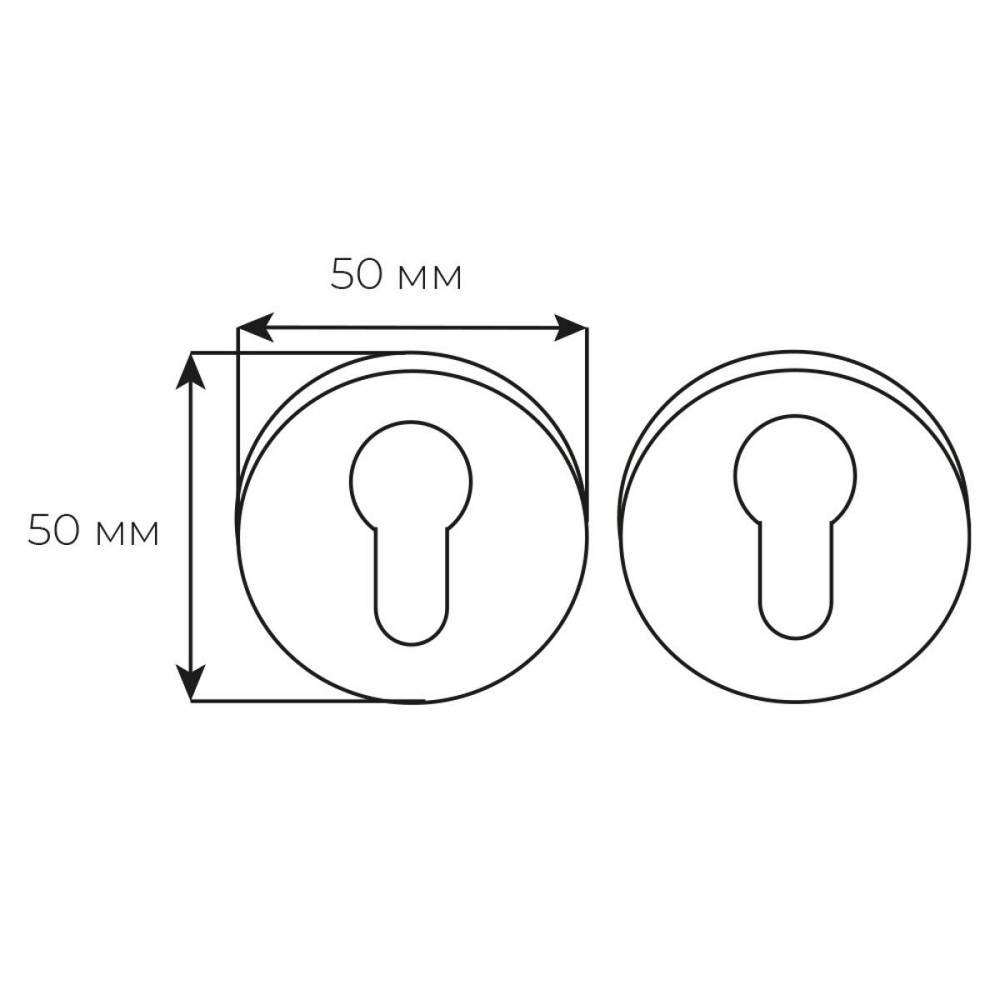 Накладка кл Fimet 273  F.02 мат.латунь Киев - изображение 2