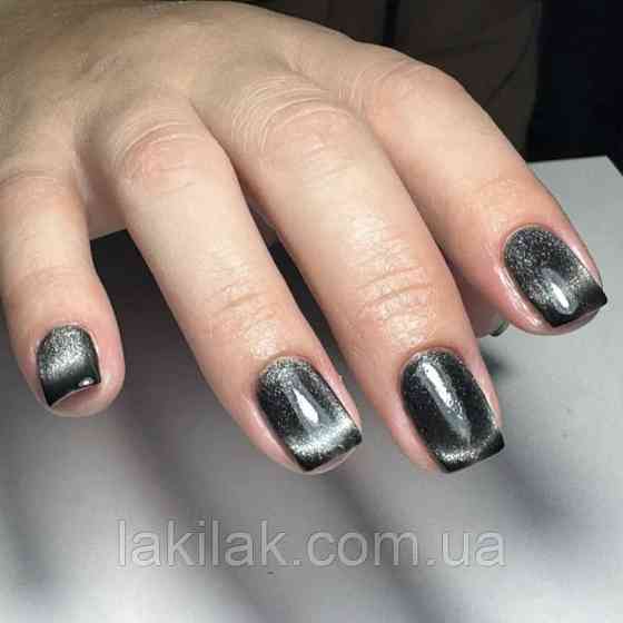 Гель-лак для нігтів Bee Nails 26D котяче око 24 (чорний) 8мл Херсон