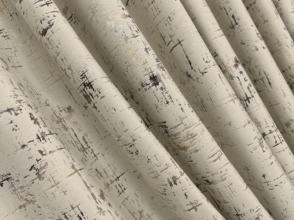 Комплект готовых штор VR-Textil Бархат Mirage № 2032ш Бежевый 200х275 см 2 шт (32-392) Киев - изображение 7