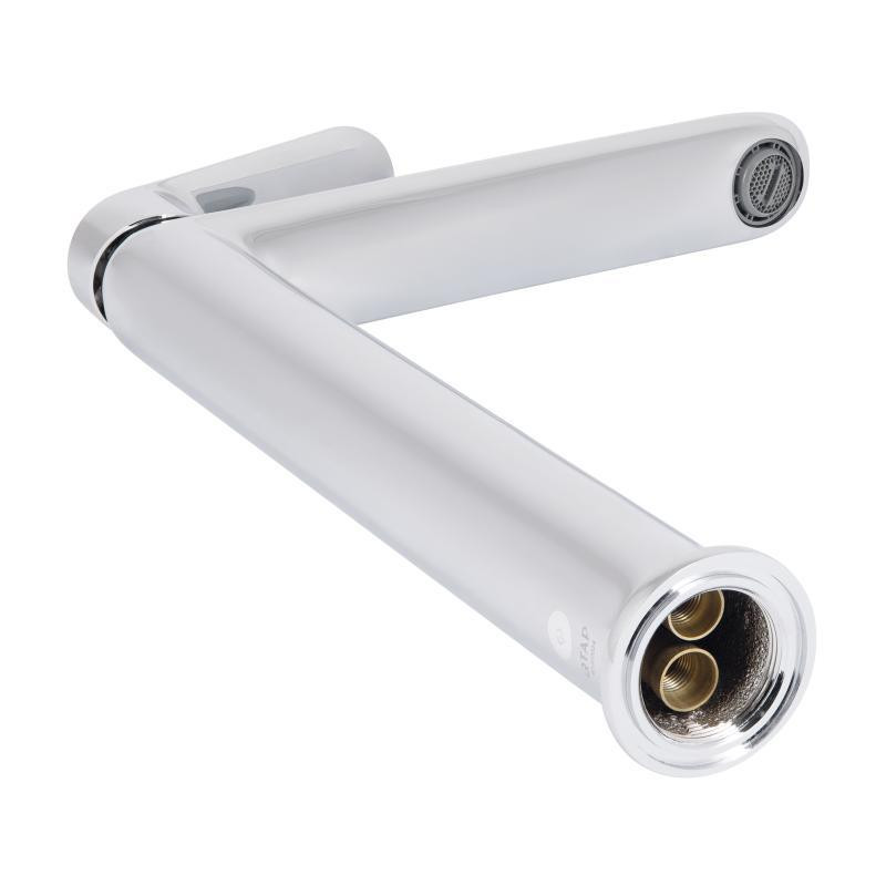 Смеситель для раковины Qtap Evia QTEVI269CRM47577 (k30), однорычажный, высокий, Chrome Харьков - изображение 5