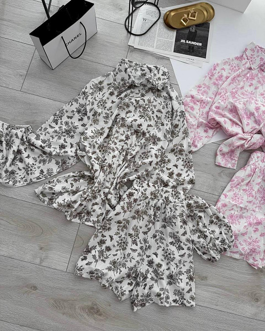 Жіночий стильний повсякденний костюм з натуральної тканини штапель Одеса - фото 4