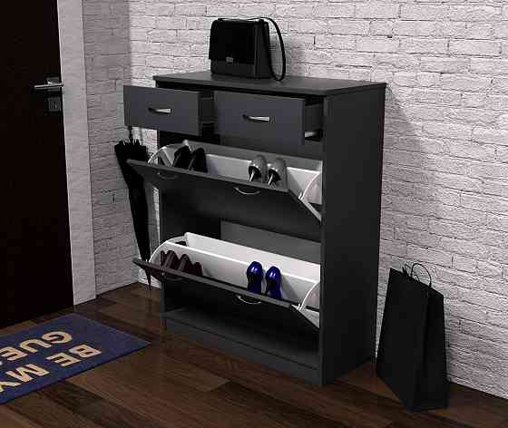 Тумба для обуви №2, Антрацит, 800/350/1010 Львов