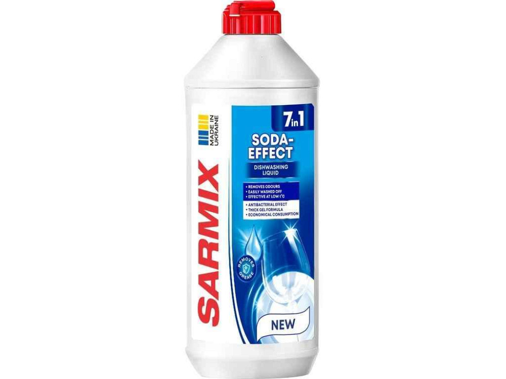 Гель для миття посуд 500 мл 7в1 Сода Ефект ТМ SARMIX Київ - фото 1