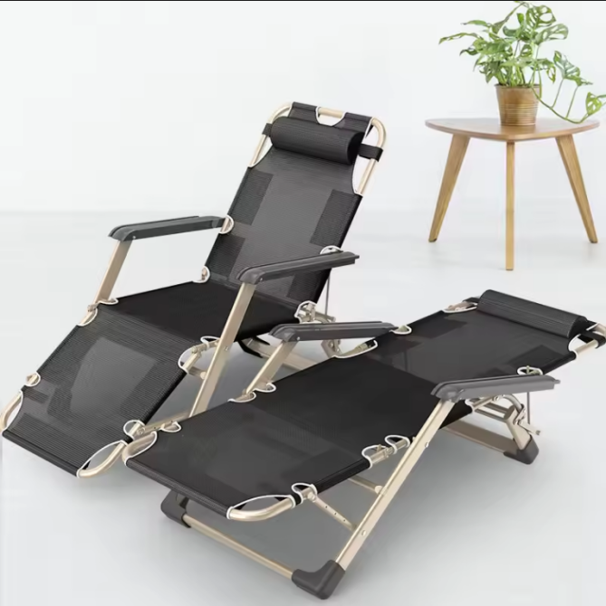 Розкладне крісло ліжко лежак з подушкою LEOBRO (FCB-S07-PM) Київ - фото 5