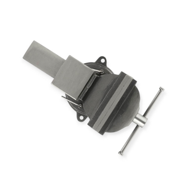 Тиски поворотные 200 мм 360 градусов, чугун, сьемные губки закаленая сталь, усиленные Мукачево - изображение 4