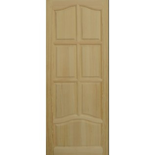 Дверь межкомнатная деревянная с масисва сосны Екодверка Комфорт 600х2000 мм глухая Киев - изображение 1