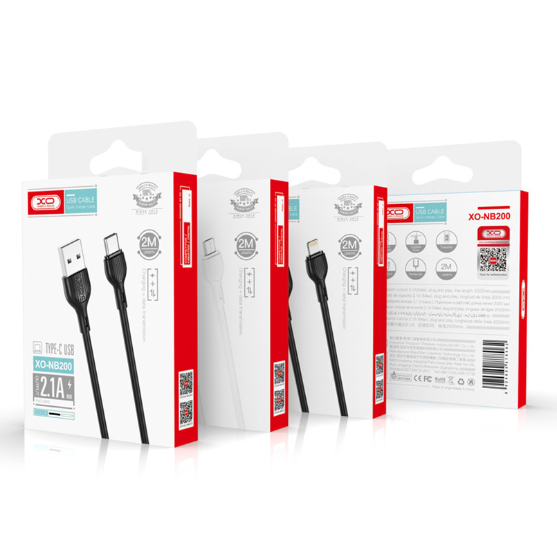 Кабель XO USB to Micro USB 2,1А 1м чорний Львів - фото 6