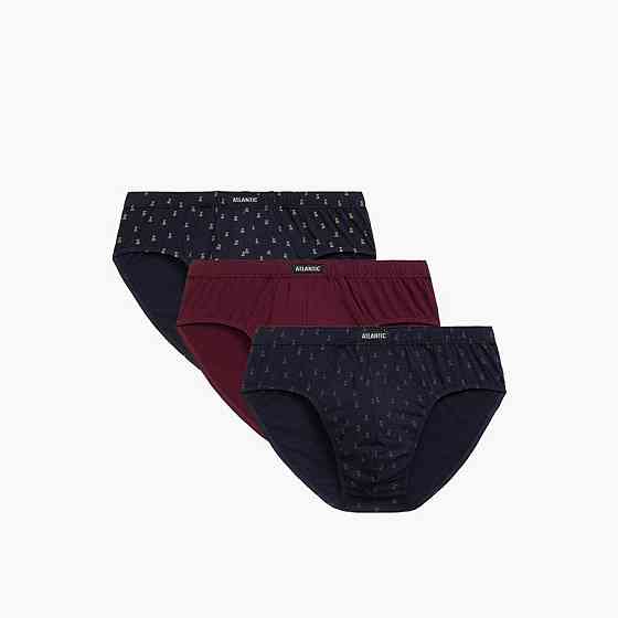 Труси чоловічі класика Atlantic 3MP-112 Бордовий, XL Київ