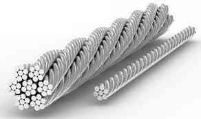 Канат стальной DIN 3058, DIN EN 12385-4, ISO 2408, BS 302 КОНСТРУКЦИЯ: 6x19(1+9+9)+1о.с. 6х19(1+9+9)+7х7(1+6) Киев