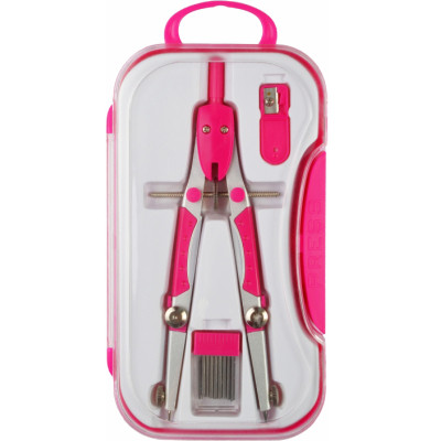 Циркуль Cool For School Radius з запасними грифелями та чинкою, рожевий (CF81439) Вінниця - фото 1