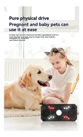 Ультразвуковой репеллент от насекомых Siurn с двумя динамиками, USB-питание, 3 режима, черный Коломия