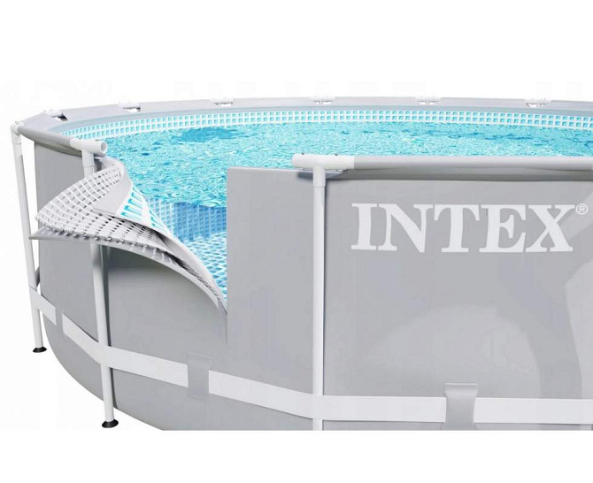 Каркасний басейн Intex 305х99 см, 6500 літрів,з картриджною фільтрацією, сірий Київ - фото 2