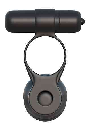 Насадка на член для подвійного проникнення з віброкільцем Posable Partner Double Penetrator Sex Aura Київ